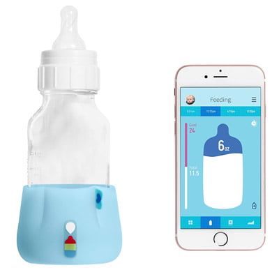 BlueSmart Mia (Blue) Smart Feeding System - Track & Analyze Baby's Feeding